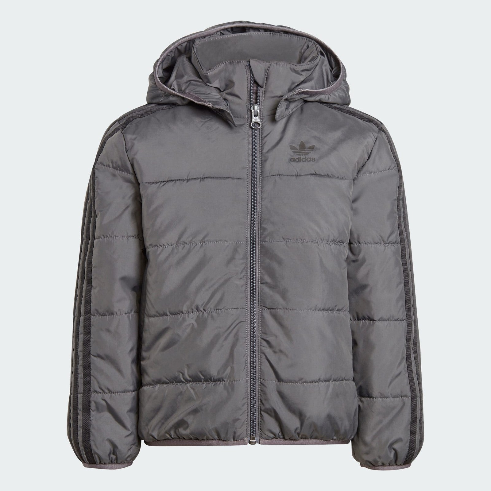 Adidas Originals Kids Juniors Unisex Adicolor Padded Jacket Grey 3-8yrs RRP £75