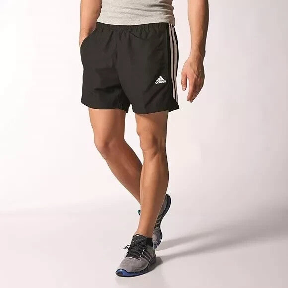 Adidas Mens 3 Stripe Chelsea Climalite Training Shorts Gym Football Sports S-2XL
