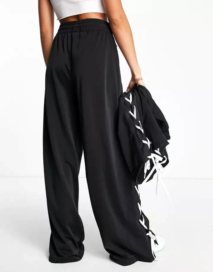 Adidas Originals Women's Wide Leg Pants Laced Trackpants UK 6, 8, 10, 14 RRP £75