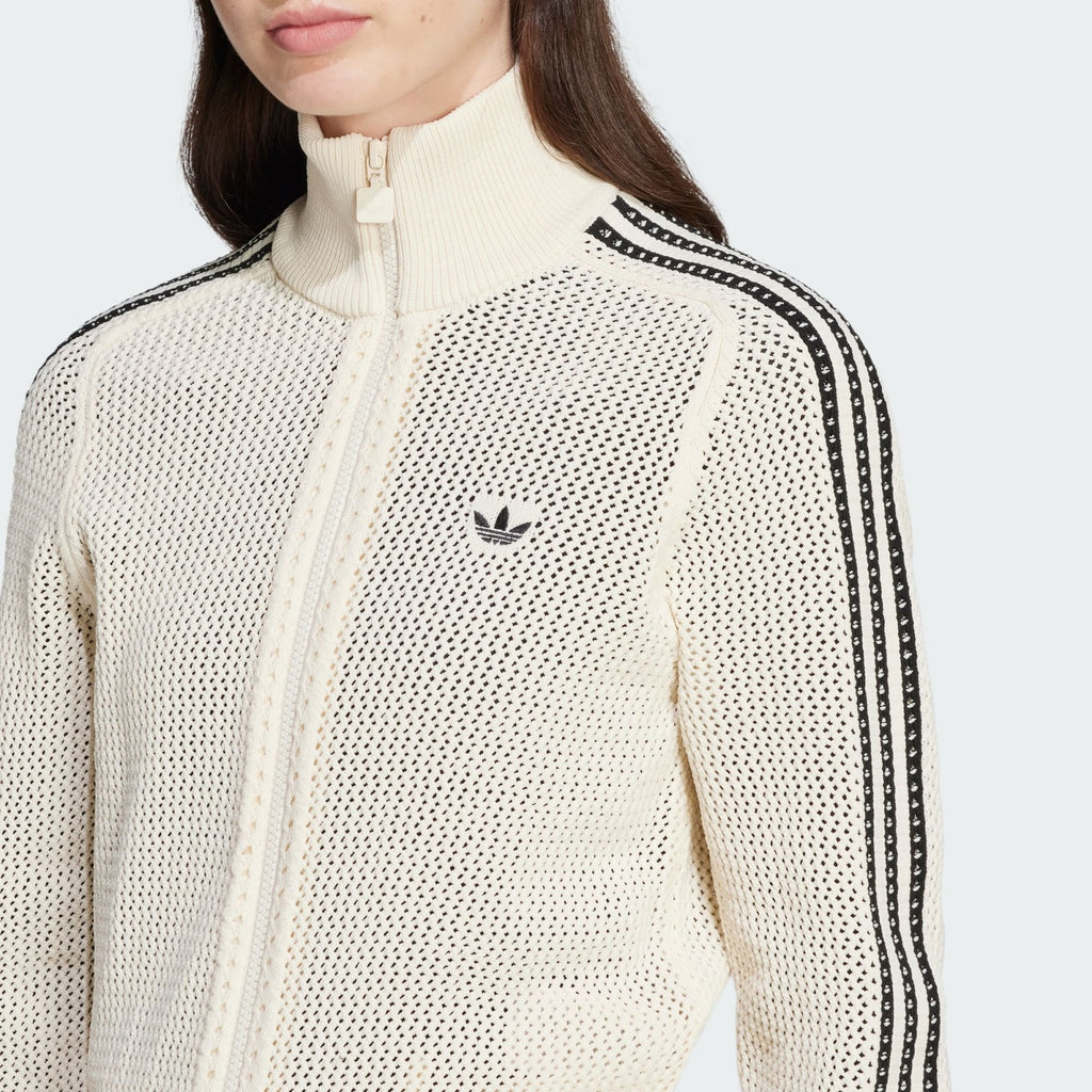 Adidas Originals Premium Crochet Track Top Womens Wonder White RARE XXS S M L XL