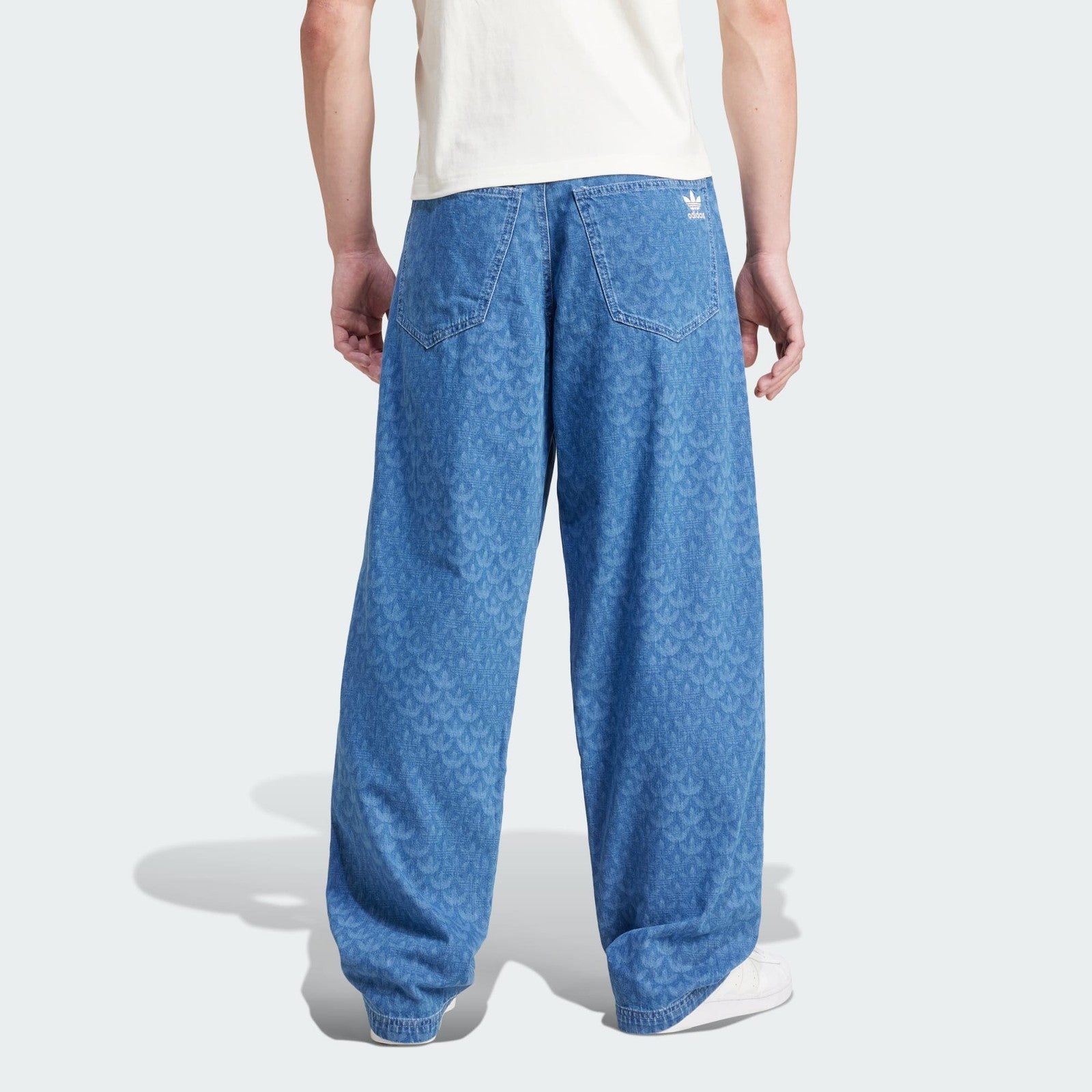 Adidas Originals Denim Monogram Pants Mens Jeans Light Denim IX6720 Rare XS-2XL