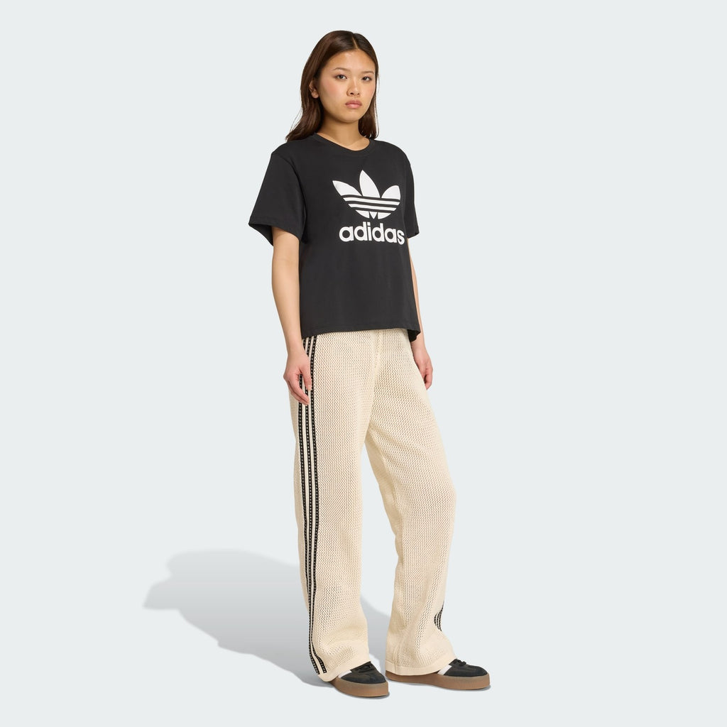 Adidas Originals Womens Premium Crochet Track Pants 'Wonder White' RARE XS-XXL