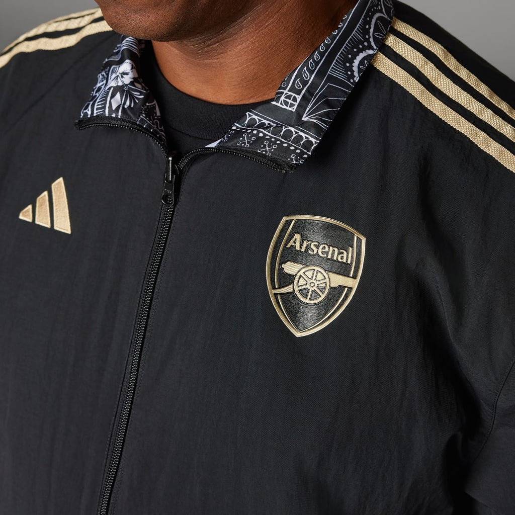 Adidas Arsenal x Ian Wright Men's Reversible Anthem Jacket IP1607 RARE XXL
