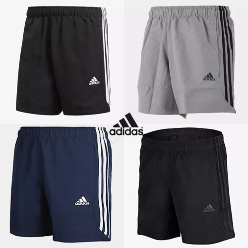 Adidas Mens 3 Stripe Chelsea Climalite Training Shorts Gym Football Sports S-2XL