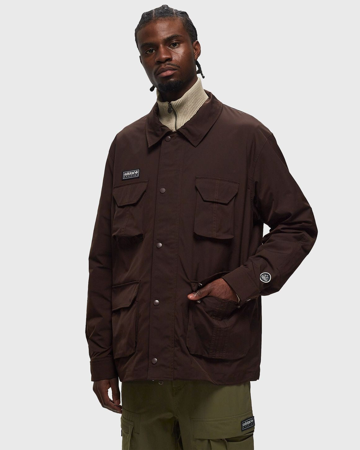 Adidas SPZL Spezial Mens Haslingden Jacket Dark Brown XS S M L (Asian/US Labels)