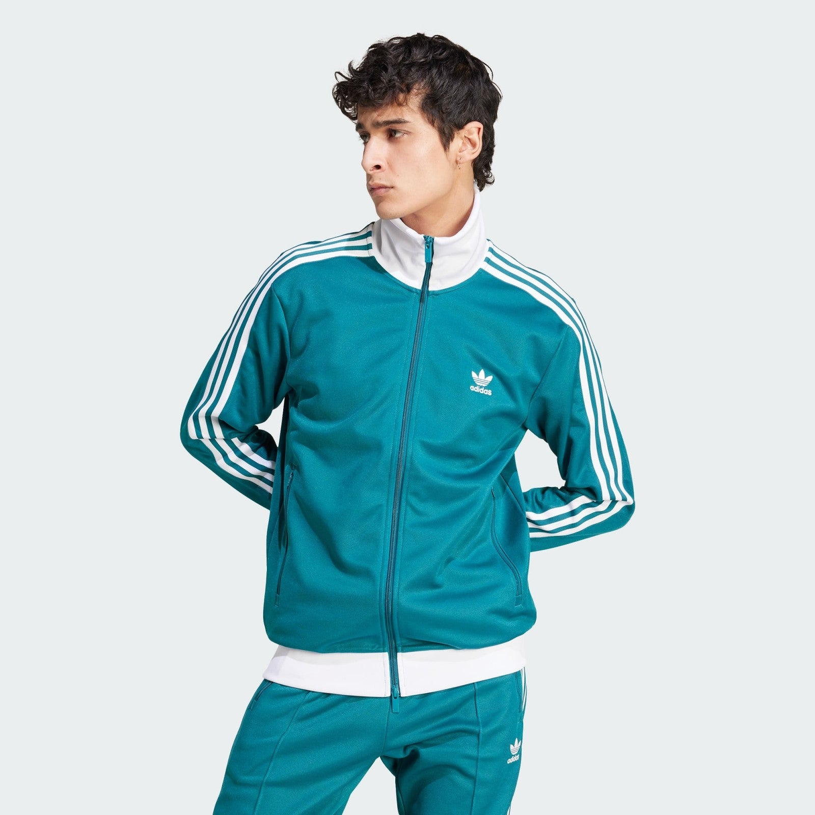 Adidas Originals Mens Adicolour Classic Beckenbauer Tracktop Teal XS S M XXL