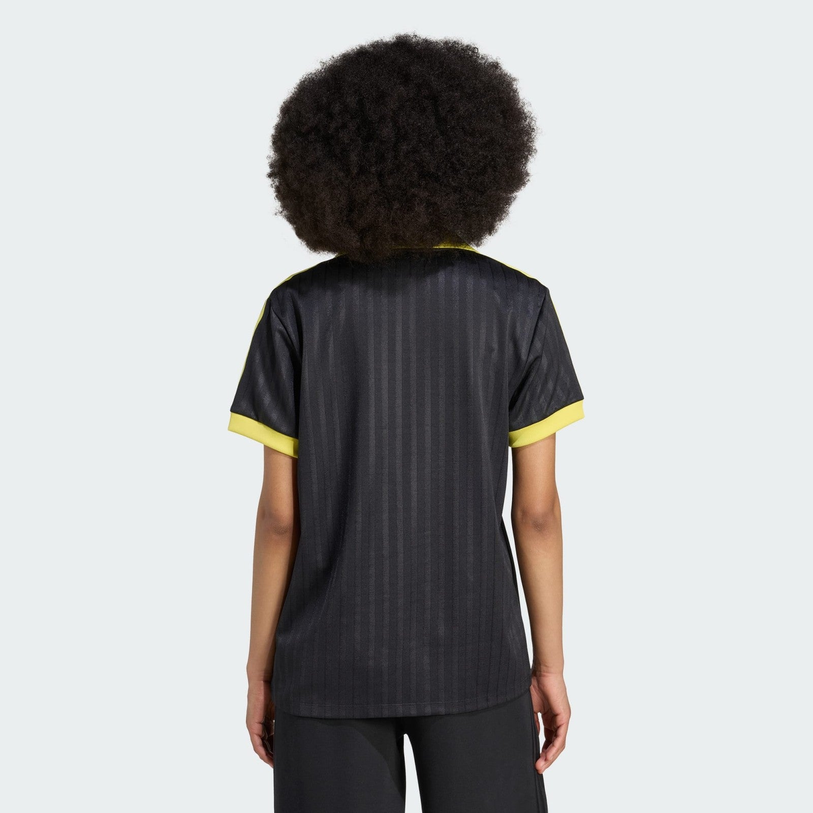 Adidas Originals Womens Football-Inspired Jersey Shirt Black XS S M L XL