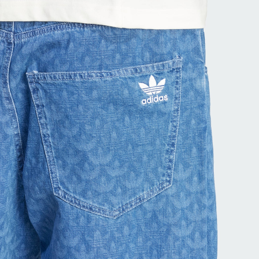 Adidas Originals Denim Monogram Pants Mens Jeans Light Denim IX6720 Rare XS-2XL