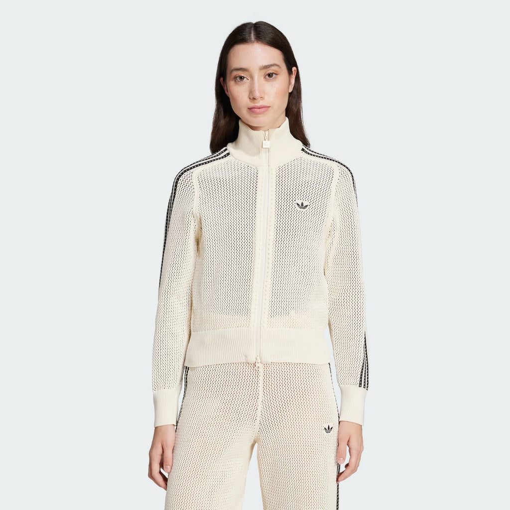 Adidas Originals Premium Crochet Track Top Womens Wonder White RARE XXS S M L XL