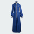 Adidas Originals Premium Satin Dress Womens Maxi Dress 'Dark Blue' RARE XS S M
