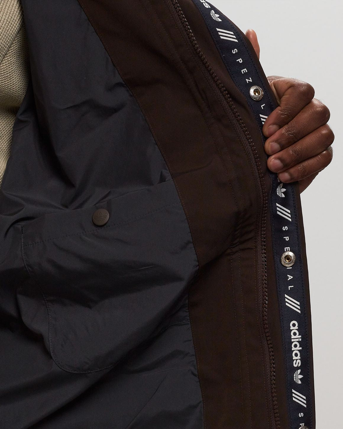 Adidas SPZL Spezial Mens Haslingden Jacket Dark Brown XS S M L (Asian/US Labels)