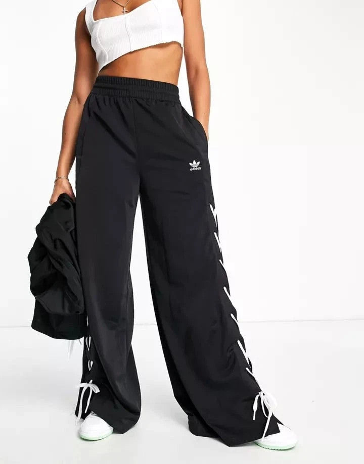 Adidas Originals Women's Wide Leg Pants Laced Trackpants UK 6, 8, 10, 14 RRP £75