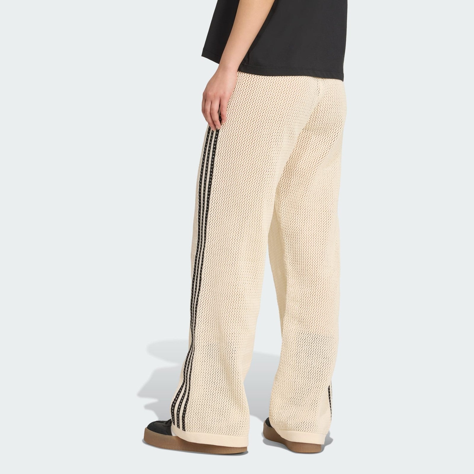 Adidas Originals Womens Premium Crochet Track Pants 'Wonder White' RARE XS-XXL