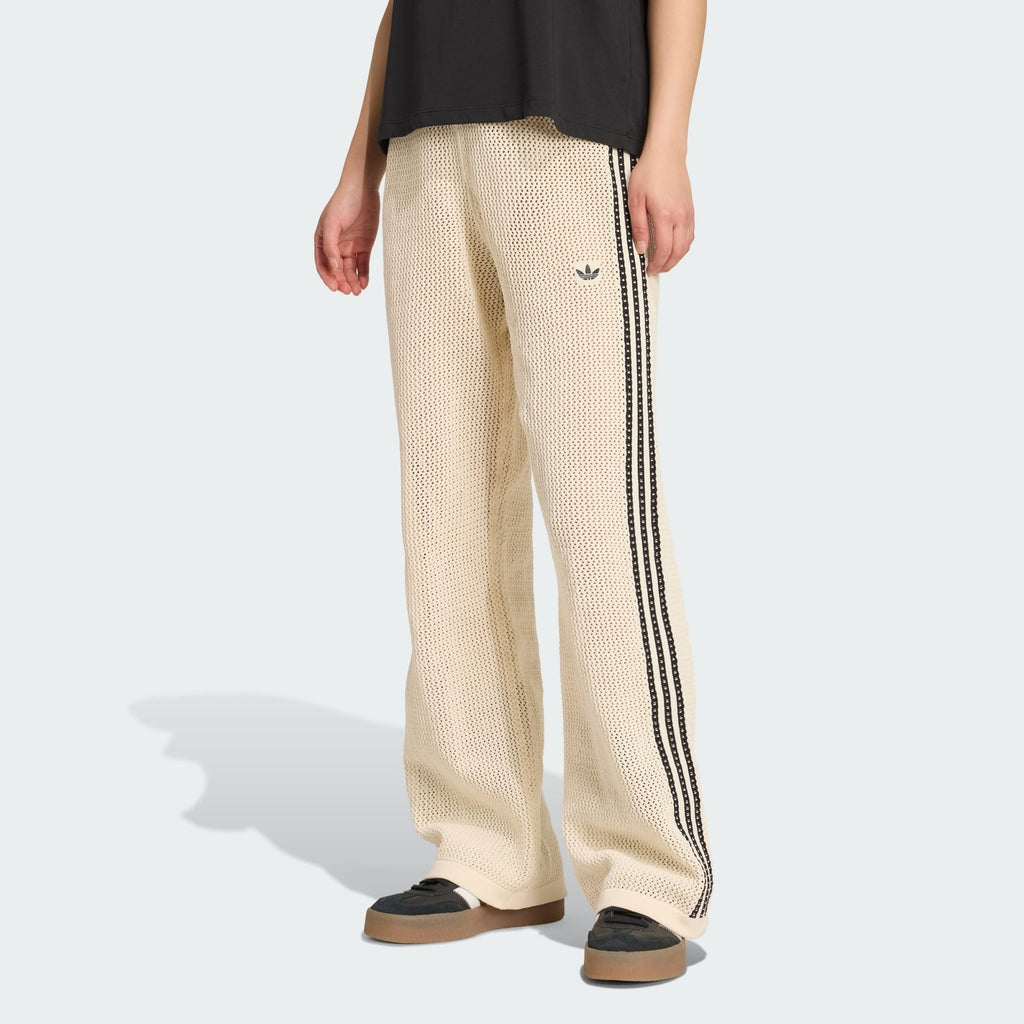 Adidas Originals Womens Premium Crochet Track Pants 'Wonder White' RARE XS-XXL