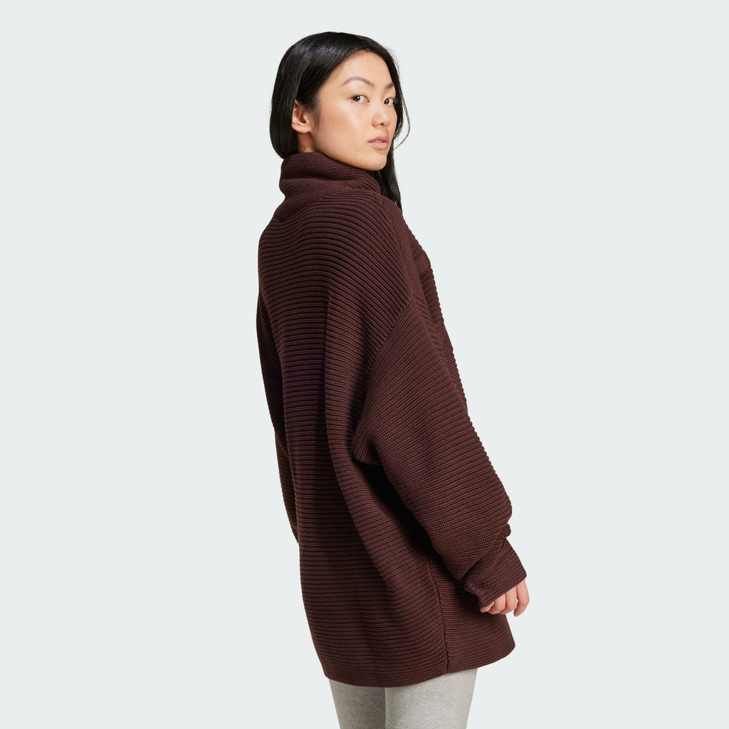 Adidas Originals Womens Premium Oversized Knit Turtleneck Sweater IX0966 S M XL
