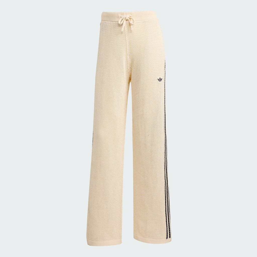 Adidas Originals Womens Premium Crochet Track Pants 'Wonder White' RARE XS-XXL