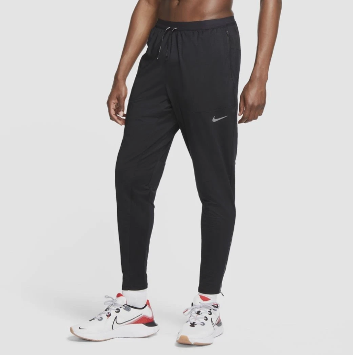 Nike Phenom Elite Mens Knit Running Track Pants Black