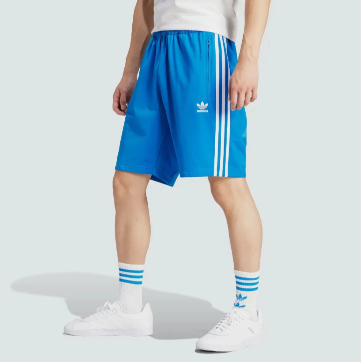 Adidas Originals Men's Firebird Trefoil Shorts Blue