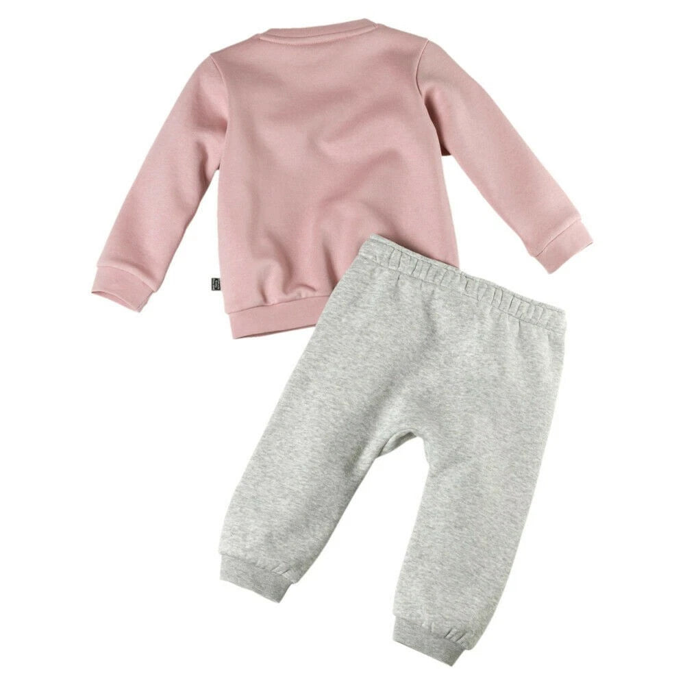 Puma Minicats Infant Jogset Pink/Grey